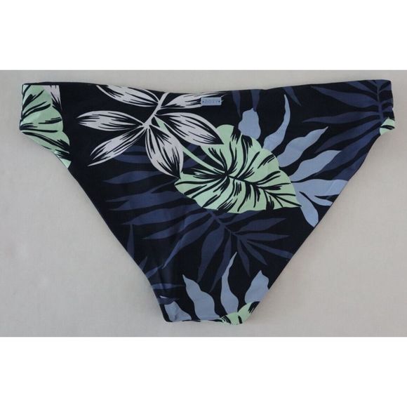 Roxy ARJX403531 Sz M Blue Tropics Print Beach Classic Hipster Bikini Bottoms $46 - Picture 2 of 9